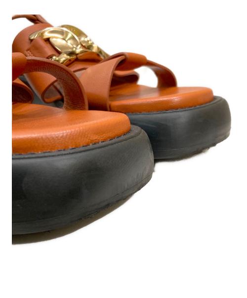 TOD'S（トッズ）TOD'S (トッズ) KATE/ケイトグルカサンダル ブラウン サイズ:37の古着・服飾アイテム