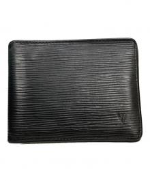 LOUIS VUITTON（ルイ ヴィトン）の古着「2つ折り財布」｜ブラック