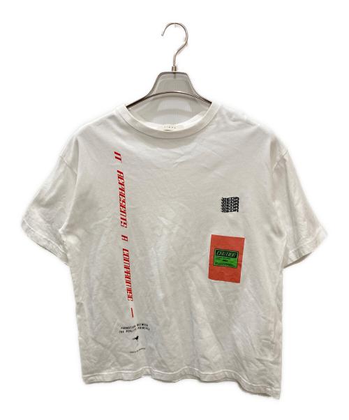 jieda（ジエダ）jieda (ジエダ) DISTORTION JIEDA TEE ホワイト サイズ:1の古着・服飾アイテム