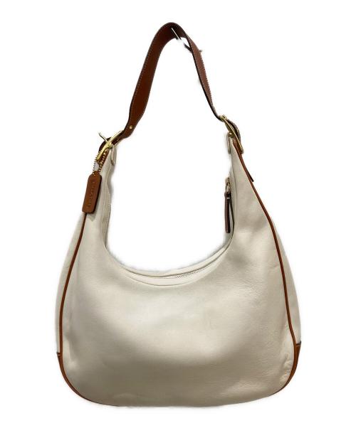 COACH（コーチ）COACH (コーチ) ワンショルダーホーボーバッグ ブラウン×アイボリーの古着・服飾アイテム