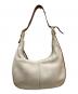COACH (コーチ) ワンショルダーホーボーバッグ ブラウン×アイボリー：8000円