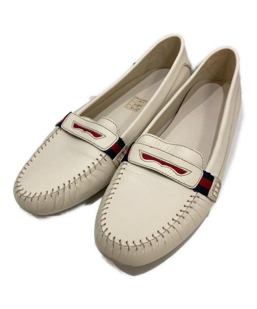 GUCCI（グッチ）GUCCI (グッチ) ドライビングシューズ アイボリー サイズ:36 1/2の古着・服飾アイテム