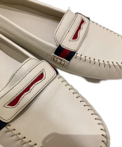 GUCCI（グッチ）GUCCI (グッチ) ドライビングシューズ アイボリー サイズ:36 1/2の古着・服飾アイテム