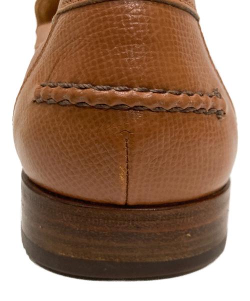 HERMES（エルメス）HERMES (エルメス) H型押しレザーローファー ブラウン サイズ:38の古着・服飾アイテム