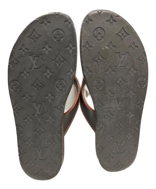 LOUIS VUITTON（ルイ ヴィトン）LOUIS VUITTON (ルイ ヴィトン) トングサンダル ブラウン サイズ:7の古着・服飾アイテム