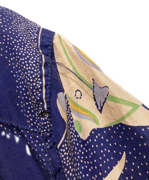 Sun Surf（サンサーフ）Sun Surf (サンサーフ) シルクアロハシャツ ネイビー サイズ:Lの古着・服飾アイテム