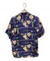 Sun Surf (サンサーフ) シルクアロハシャツ ネイビー サイズ:L：10000円