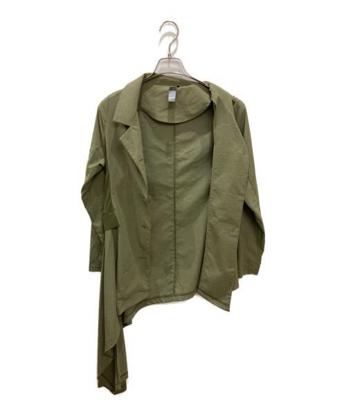 EPOCH（エポック）EPOCH (エポック) アシメデザインジャケット オリーブ サイズ:40の古着・服飾アイテム