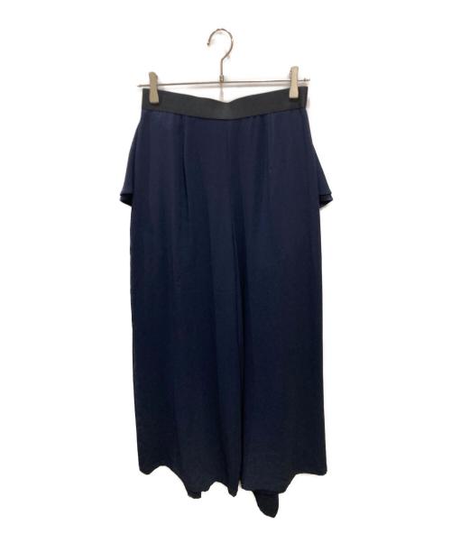 support surface（サポートサーフェス）support surface (サポートサーフェス) フリルデザインパンツ / ドレープワイドパンツ ネイビー サイズ:1の古着・服飾アイテム