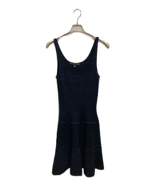 RALPH LAUREN（ラルフローレン）RALPH LAUREN (ラルフローレン) ノースリーブニットワンピース ネイビー サイズ:XSの古着・服飾アイテム