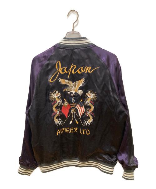AVIREX（アヴィレックス）AVIREX (アヴィレックス) スカジャン パープル サイズ:2XLの古着・服飾アイテム