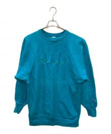 Champion REVERSE WEAVE（チャンピオン リバース ウィーブ）の古着「90S 刺繍スウェット」｜ブルー