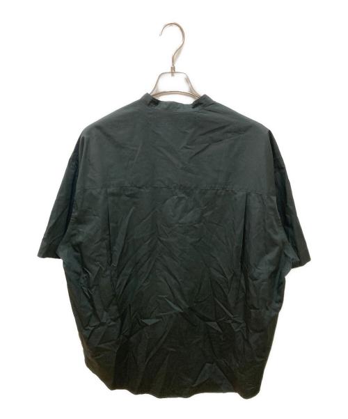 Graphpaper（グラフペーパー）Graphpaper (グラフペーパー) Broad S/S Oversized Band Collar Shirt ブラック サイズ:1の古着・服飾アイテム