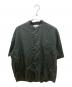 Graphpaper（グラフペーパー）の古着「Broad S/S Oversized Band Collar Shirt」｜ブラック
