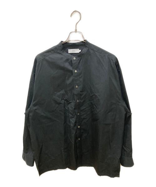 Graphpaper（グラフペーパー）Graphpaper (グラフペーパー) High Count Band Collar Shirt ブラック サイズ:freeの古着・服飾アイテム