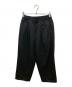 Graphpaper（グラフペーパー）の古着「Scale Off Gabardine Two Tuck Wide Trousers」｜ブラック