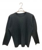 HOMME PLISSE ISSEY MIYAKEオム プリッセ イッセイ ミヤケ）の古着「プリーツカットソープルオーバー」｜ブラック