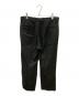 ISSEY MIYAKE MEN (イッセイミヤケメン) ステッチデザインリネンパンツ ブラック サイズ:2：18000円