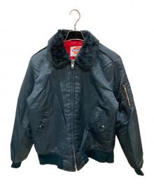 Dickies（ディッキーズ）の古着「80S 襟ボアナイロンジャケット」｜ネイビー