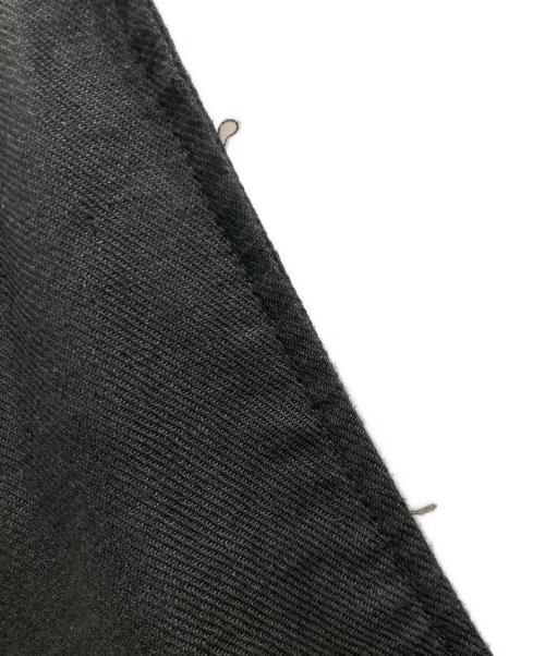 LOISIR（ロワズィール）LOISIR (ロワズィール) リネンツイルジャンパースカート ブラック サイズ:-（実寸参照)の古着・服飾アイテム