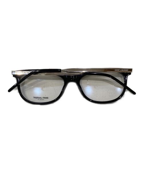 Saint Laurent Paris（サンローランパリ）Saint Laurent Paris (サンローランパリ) ウェリントンシェイプ眼鏡 ブラック サイズ:53□17の古着・服飾アイテム