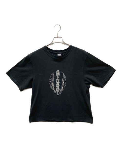stussy（ステューシー）stussy (ステューシー) プリントTシャツ ブラック サイズ:Sの古着・服飾アイテム