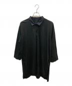 HOMME PLISSE ISSEY MIYAKEオム プリッセ イッセイ ミヤケ）の古着「ハーフジップカットソー」｜ブラック