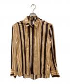 marimekkoマリメッコ）の古着「シルク長袖シャツ」｜ベージュ