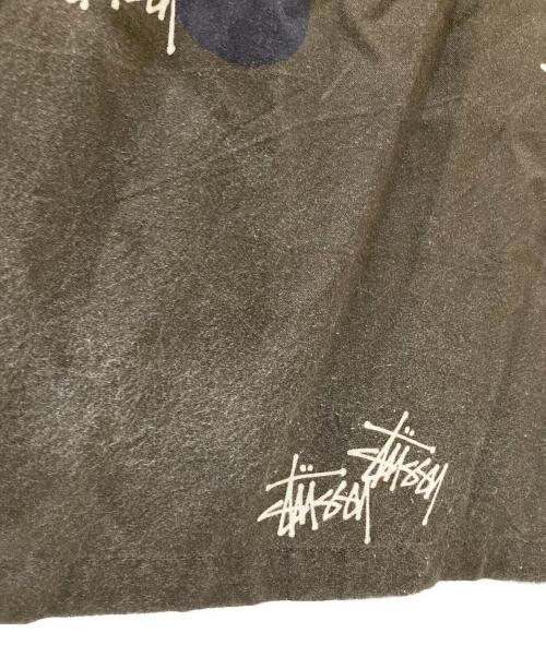 stussy（ステューシー）stussy (ステューシー) ８ボールオープンカラーシャツ ブラック サイズ:Lの古着・服飾アイテム