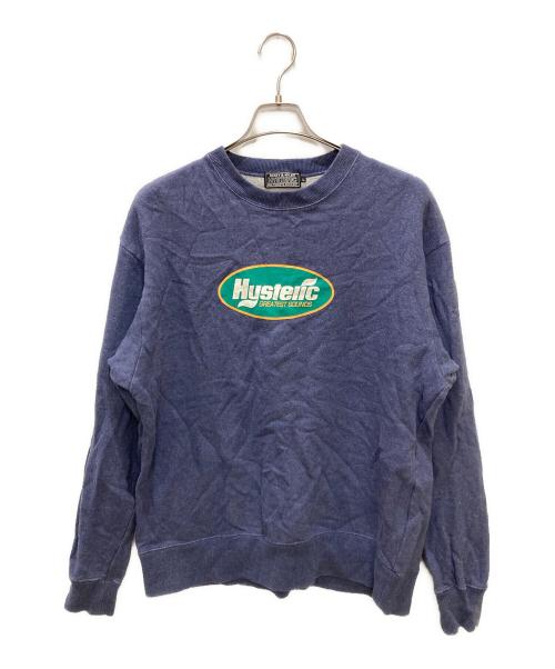 Hysteric Glamour（ヒステリックグラマー）Hysteric Glamour (ヒステリックグラマー) GREATEST SOUNDS スウェット ブルー サイズ:Lの古着・服飾アイテム