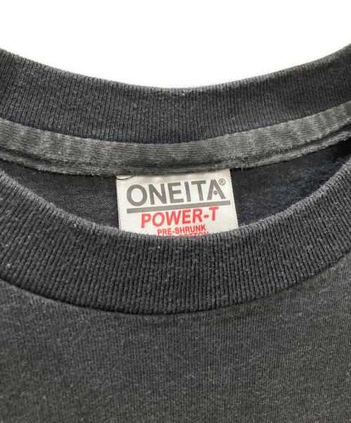 ONEITA（オニータ）ONEITA (オニータ) プリントTシャツ ブラック サイズ:Lの古着・服飾アイテム