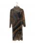 Ameri（アメリ）の古着「CROOKED STRATUM SHEER DRESS」｜ネイビー
