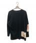 YOHJI YAMAMOTO (ヨウジヤマモト) ワッペン付き丸長B 長袖Tシャツ ブラック サイズ:3：15000円