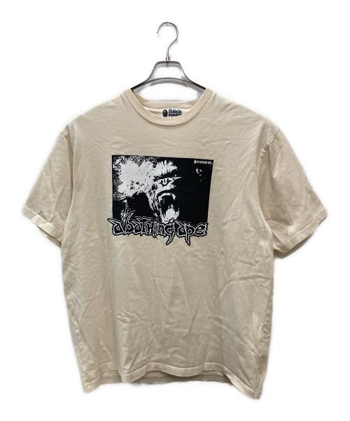 A BATHING APE（アベイシングエイプ）A BATHING APE (アベイシングエイプ) グラフィックTシャツ ベージュ サイズ:XLの古着・服飾アイテム