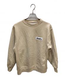 That’s×THE GOODLAND MARKET（ザッツ）の古着「The Sweatshirt 12oz」｜ベージュ