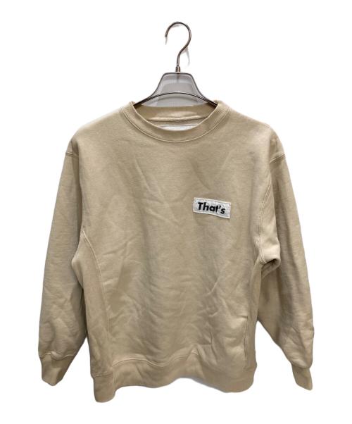 That’s（ザッツ）That’s (ザッツ) THE GOODLAND MARKET The Sweatshirt 12oz ベージュ サイズ:XLの古着・服飾アイテム