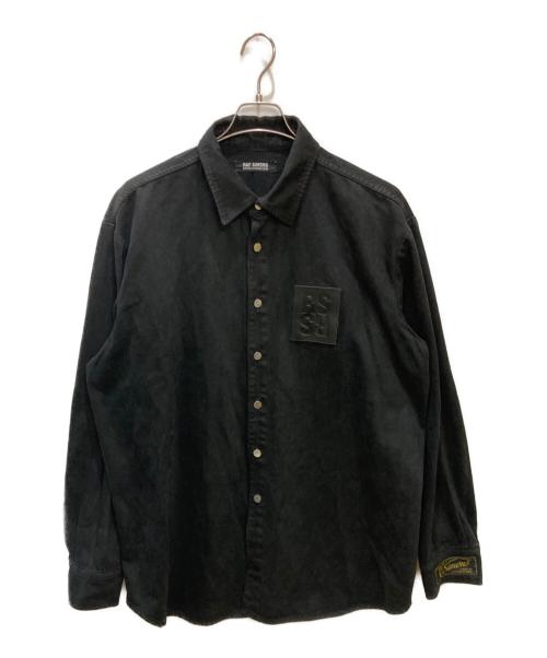 RAF SIMONS（ラフシモンズ）RAF SIMONS (ラフシモンズ) Straight fit denim shirt with label ブラック サイズ:Sの古着・服飾アイテム