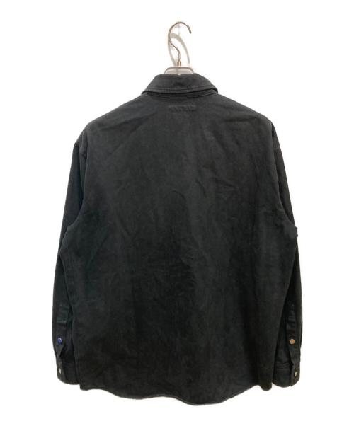 RAF SIMONS（ラフシモンズ）RAF SIMONS (ラフシモンズ) Straight fit denim shirt with label ブラック サイズ:Sの古着・服飾アイテム