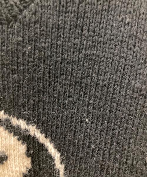 Mcmachan Woolen（マクマーンウーレン）mcmachan woolen (マクマーンウーレン) YIN&YANG ニット ブラック サイズ:FREEの古着・服飾アイテム