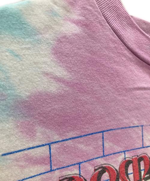 SAINT MICHAEL（セントマイケル）SAINT MICHAEL (セントマイケル) LM SS TEE / DOOR WRLD / TDYE / Tシャツ ピンク サイズ:XLの古着・服飾アイテム