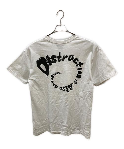 READYMADE（レディメイド）READYMADE (レディメイド) スマイルグラフィックＴｅｅ ホワイト サイズ:Lの古着・服飾アイテム