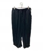 Yohji Yamamoto pour hommeヨウジヤマモト プールオム）の古着「レーヨンカラスパンツ」｜ブラック