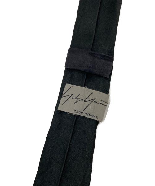 Yohji Yamamoto pour homme（ヨウジヤマモト プールオム）Yohji Yamamoto pour homme (ヨウジヤマモト プールオム) チェーンネームネクタイ ブラック サイズ:-（実寸参照)の古着・服飾アイテム