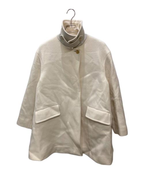 UNITED ARROWS TOKYO（ユナイテッドアローズトウキョウ）UNITED ARROWS TOKYO (ユナイテッドアローズトウキョウ) メルトンステンカラーコート ホワイト サイズ:Mの古着・服飾アイテム
