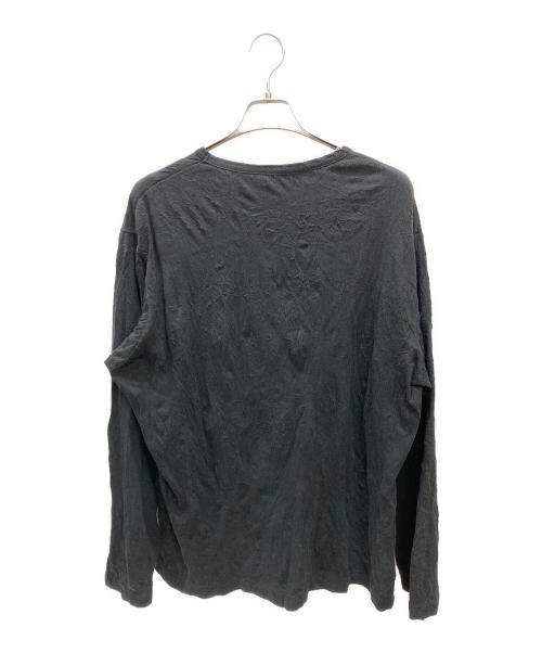 GROUND Y（グラウンドワイ）GROUND Y (グラウンドワイ) ワッシャー加工カットソー ブラック サイズ:3の古着・服飾アイテム