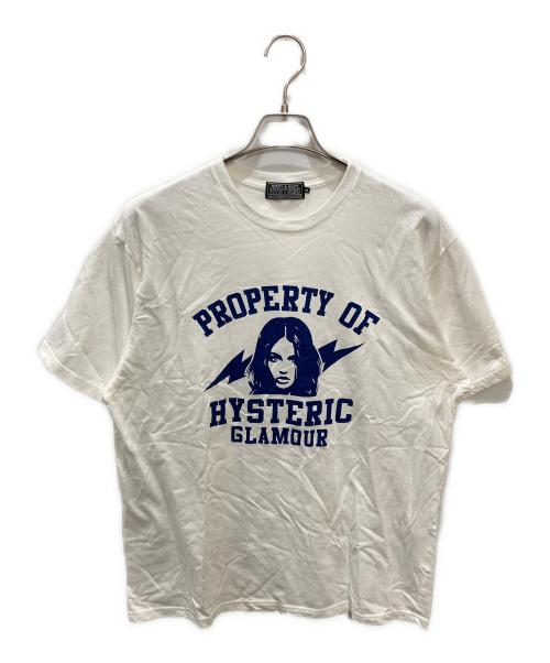 Hysteric Glamour（ヒステリックグラマー）Hysteric Glamour (ヒステリックグラマー) PROPERTY OF HYSTERIC Tシャツ ホワイト サイズ:XLの古着・服飾アイテム