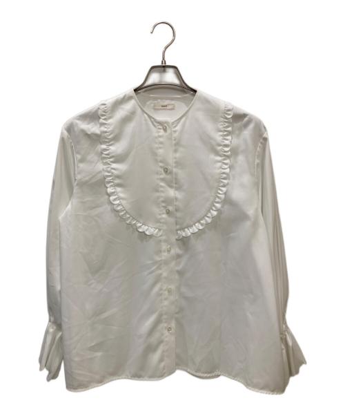 YORI（ヨリ）YORI (ヨリ) スカラップカットワークブラウス ホワイト サイズ:Freeの古着・服飾アイテム