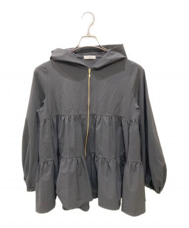 撥水ストレッチパーカー　yori 中古・古着通販】YORI (ヨリ) 撥水ストレッチパーカー ブラック サイズ