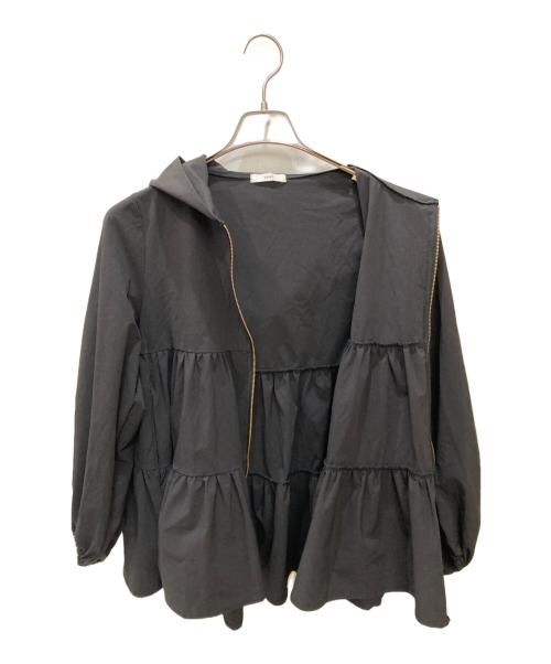 YORI（ヨリ）YORI (ヨリ) 撥水ストレッチパーカー ブラック サイズ:34の古着・服飾アイテム