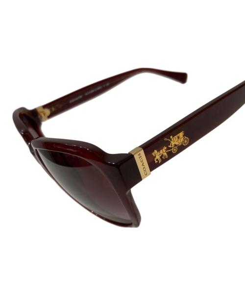 COACH（コーチ）COACH (コーチ) スクエア セルフルフィット/サングラス ボルドー サイズ:58□16-140の古着・服飾アイテム